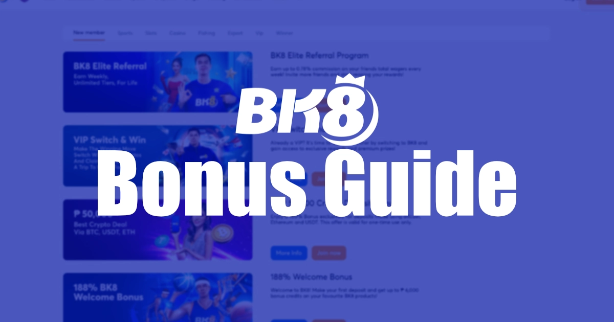 Read more about the article BK8 Bonus Guide for Filipino Players | Best Promotions in 2025